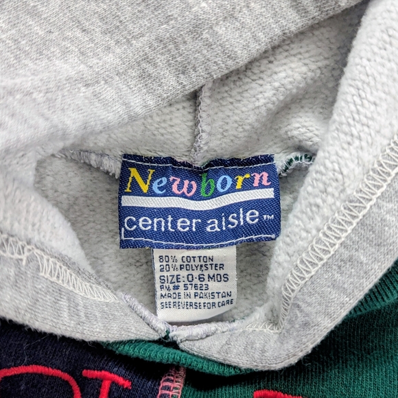 Vintage Early 2000's Baby Football Hoodie Size 0-6 Months - Picture 6 of 6